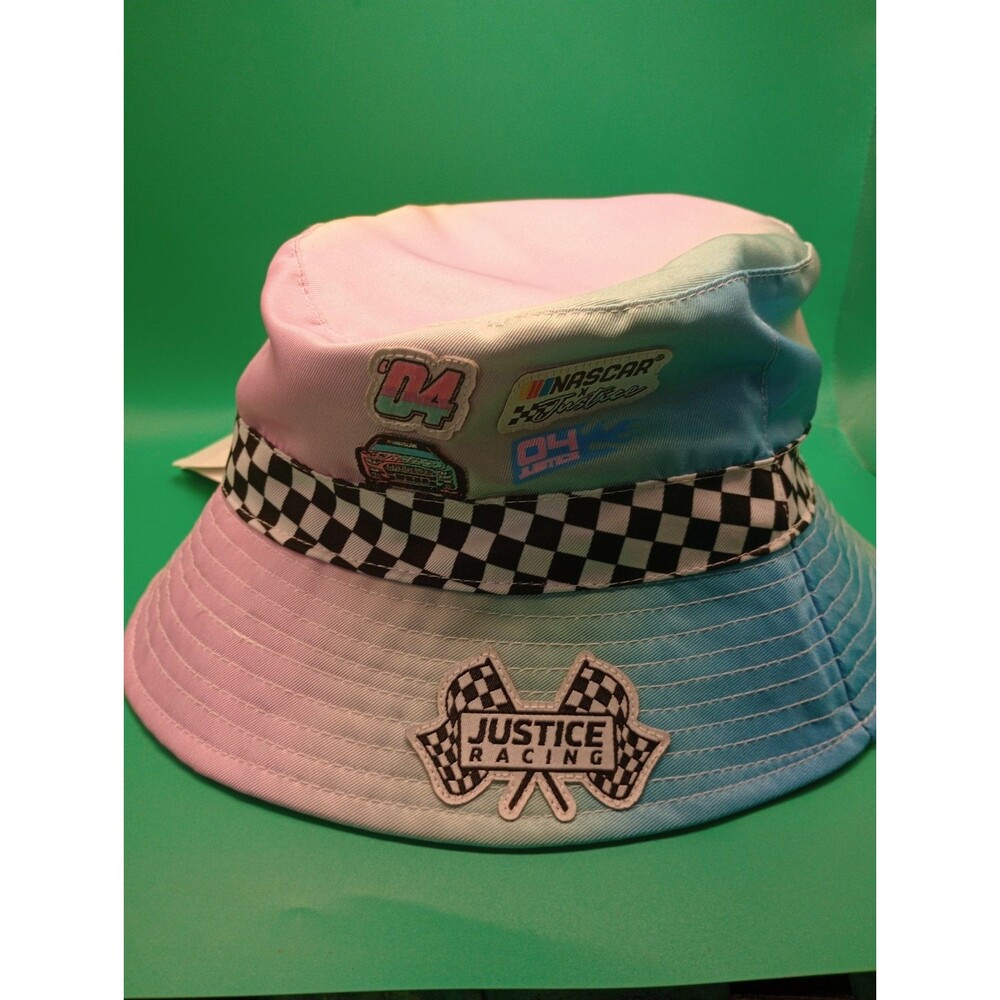 Nascar X Justice Pit Pass All Access Bucket Hat Rainbow Colored